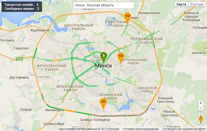 Минск на карте. Местоположения минска