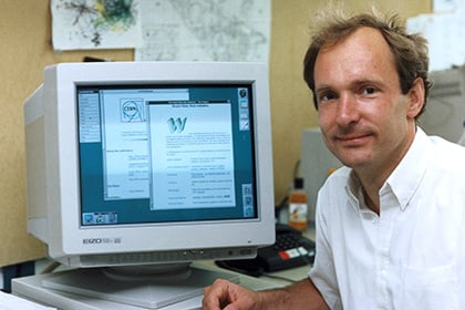 Тим Бернерс-Ли, 1990-е годы Фото: CERN