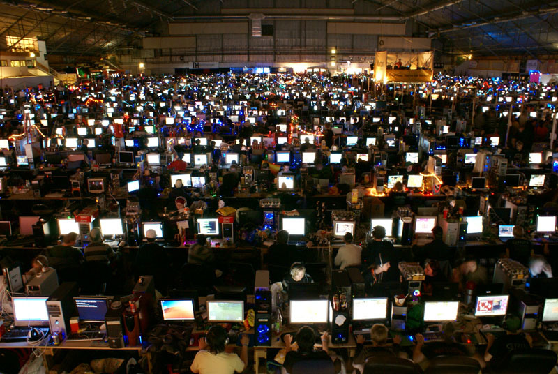 A photo from the world's largest LAN party, DreamHack.