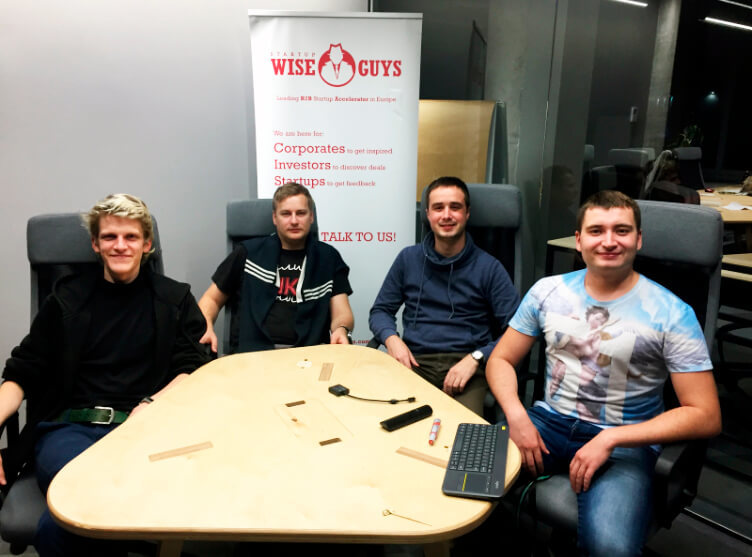 Основатели Smartsub (слева, направо): Захар Шиманчик, Алексей Суслов, Никита Евсей, Денис Лазаренков. Фото: Smartsub
