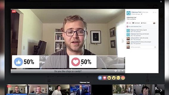 Facebook выкупила технологию стартапа Vidpresso для создания интерактивных live-видео 