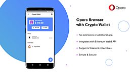 В браузер Opera добавят встроенный кошелёк для криптовалют 