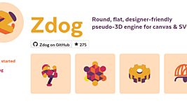 Представлен Zdog — псевдо-3D движок для браузеров, использующий Canvas и SVG 