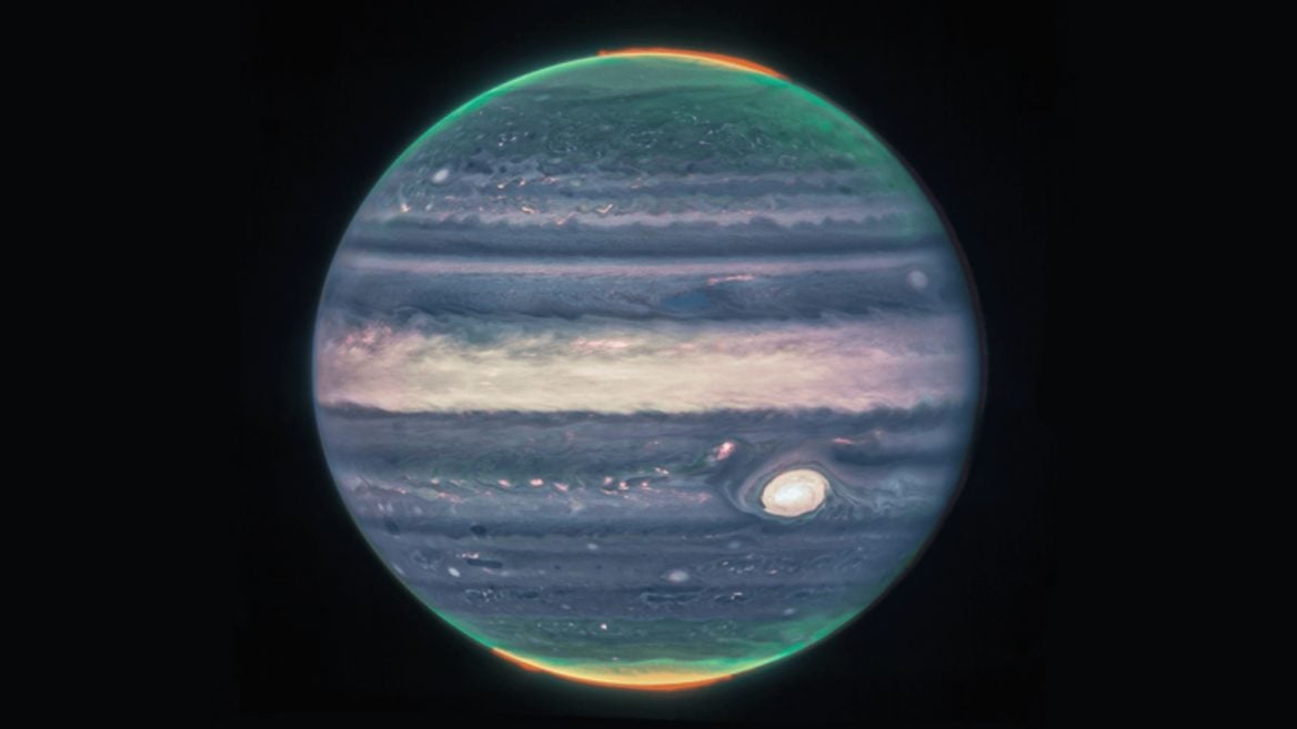 Телескоп «Джеймс Уэбб» прислал сверхчеткие снимки Юпитера