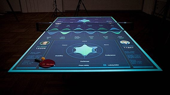 Студент-айтишник разработал интерактивный стол для пинг-понга 