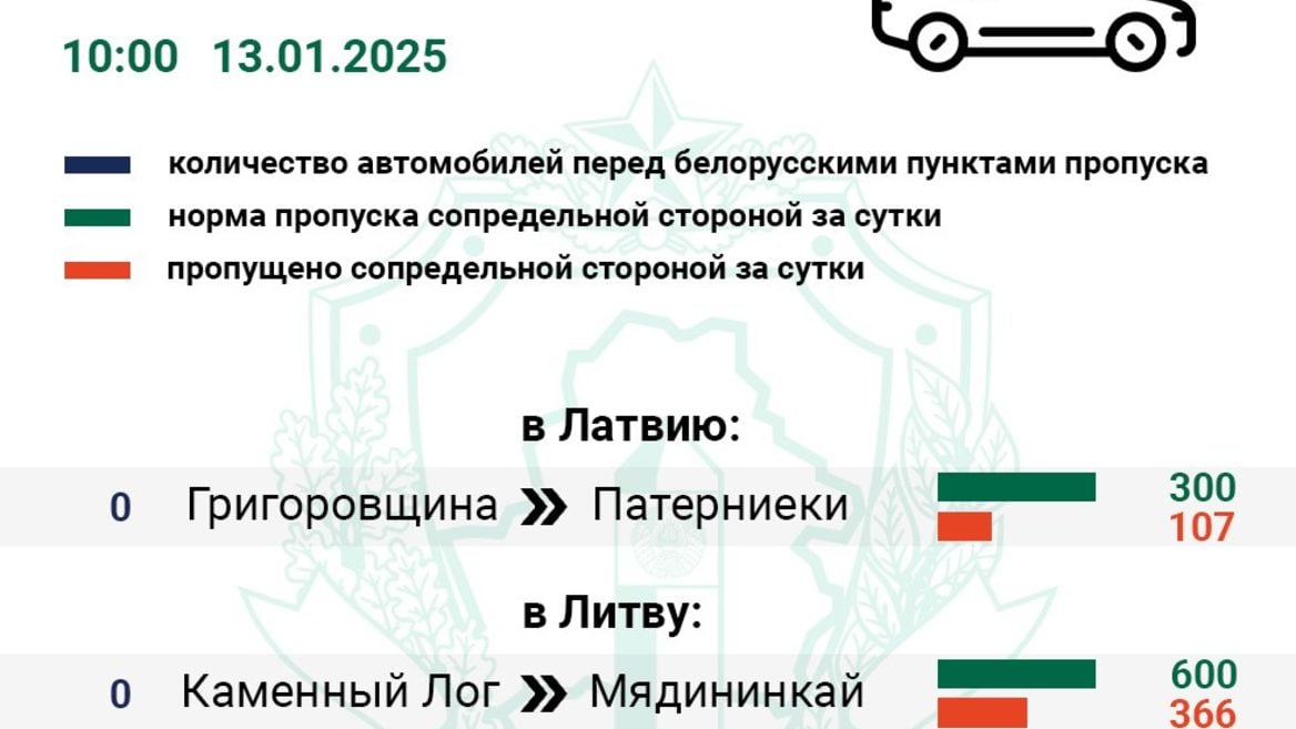 В очереди меньше 300 легковых авто. Что происходит на границе с Польшей 20 января