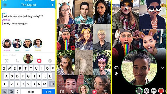 В Snapchat появились групповые видеозвонки 