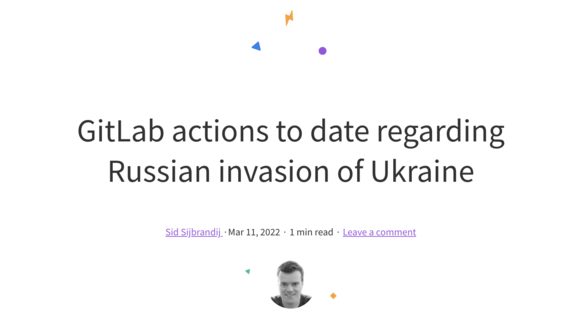 Gitlab ограничивает работу в Беларуси и России 