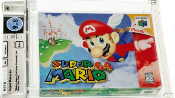 Побит мировой рекорд: картридж с Super Mario продали за $1,56 млн