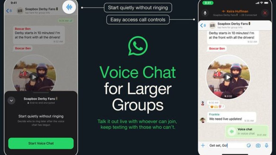 WhatsApp запустил голосовые чаты как в Discord и Telegram