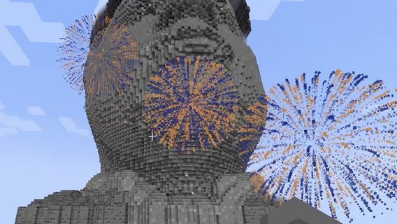 Пользователи Minecraft устроили митинг около памятника Жириновскому и обрушили сервер