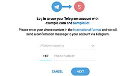 Telegram добавил функцию авторизации через мессенджер 