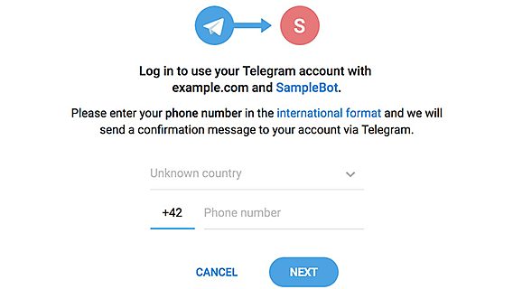 Telegram добавил функцию авторизации через мессенджер 