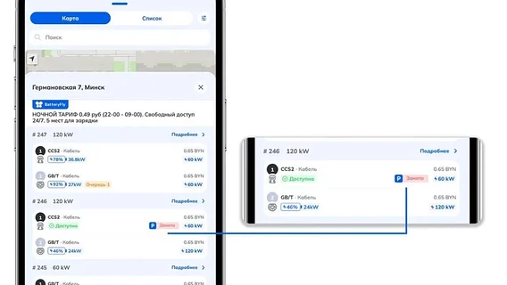 В Минске появился локатор свободных зарядок для электрокаров на базе машинного зрения