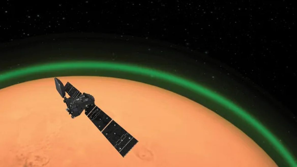Марс светится ночью загадочным зеленым светом — ученые гадают что это может быть