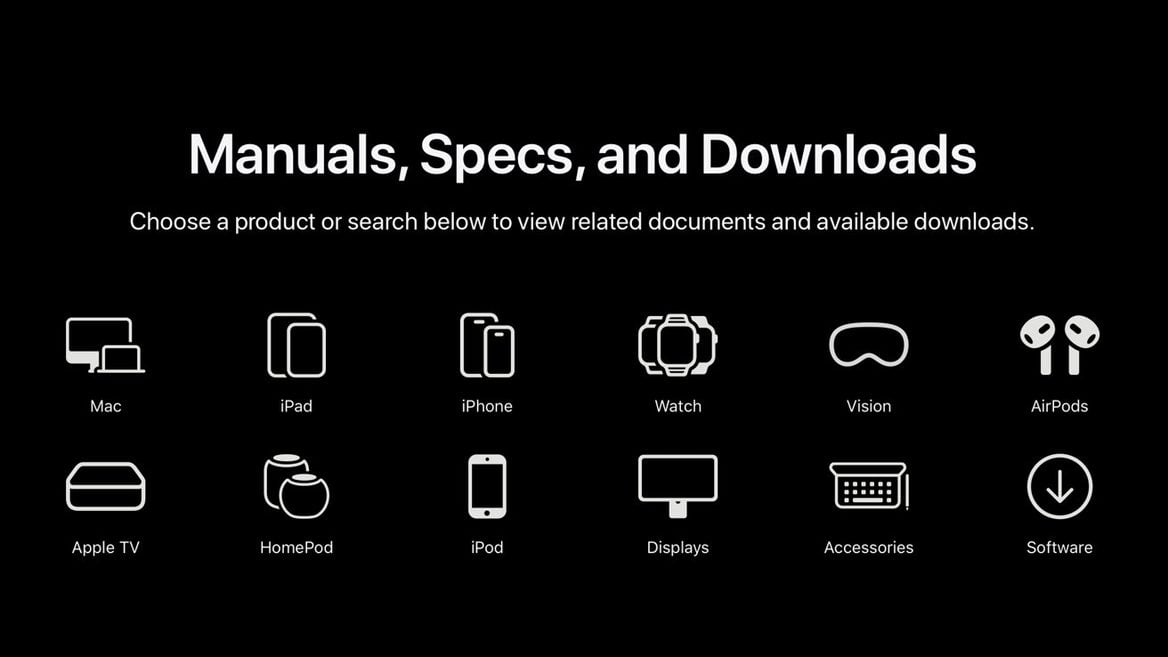 Apple запустила единый сайт с документацией и характеристиками всех своих гаджетов