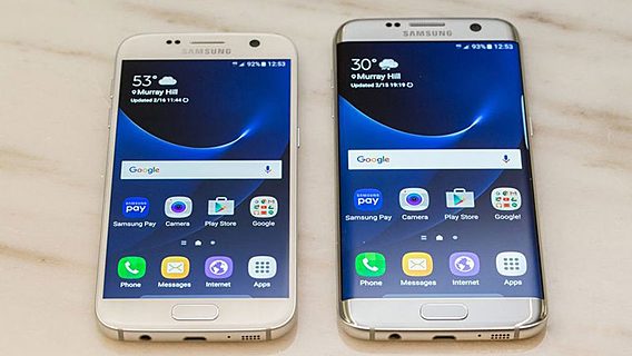 Samsung показала водонепроницаемые смартфоны S7 и S7 edge 