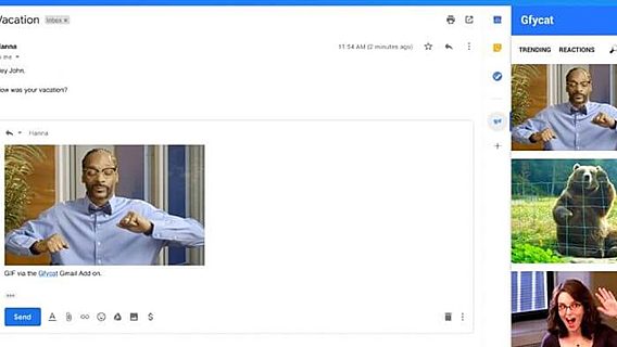Расширение от Gfycat позволяет встраивать gif-файлы в электронные письма Gmail 