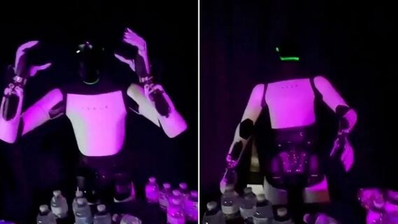 Робат Tesla Optimus зноў спаліўся: усе думаюць, што ім кіруе чалавек