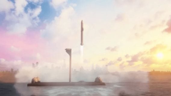 SpaceX запустит плавучие космодромы в 2022 году