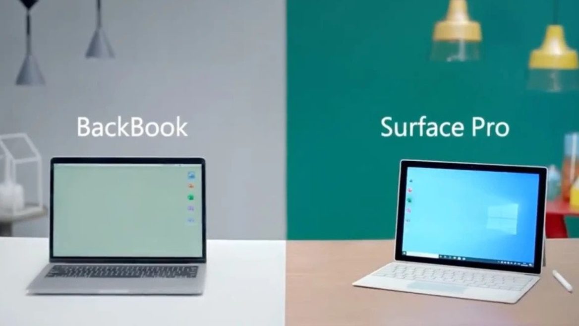 Microsoft сделала очередной выпад в сторону MacBook, назвала его «BackBook» в новой рекламе