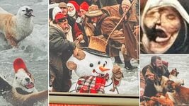 Кошмар перед Рождеством: ИИ украсил Лондон к праздникам, нагенерил мутантов