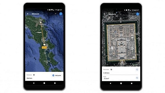 В Google Earth добавили вычисление расстояний и площадей 