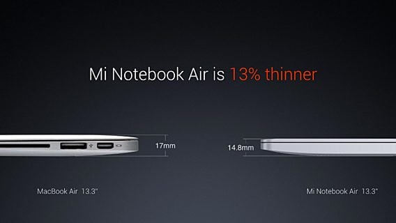 Китайская Xiaomi выпустила бюджетый клон MacBook Air 