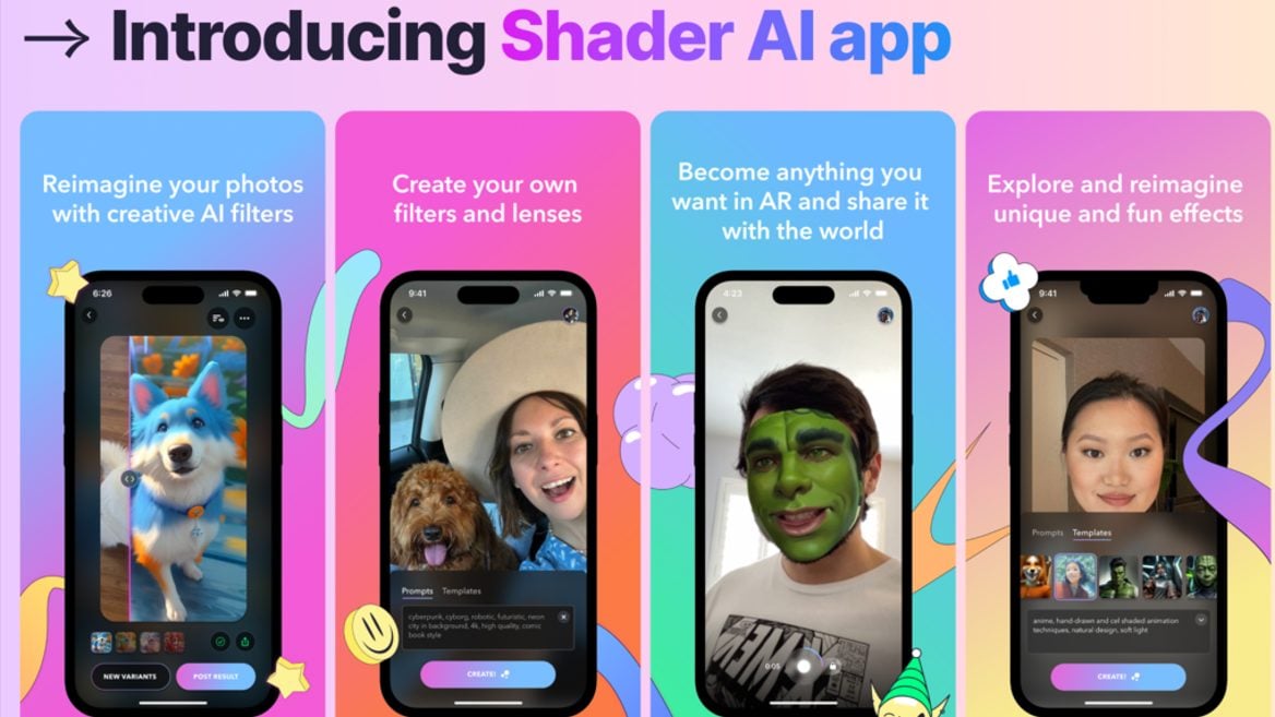 Стартап Shader основанный беларуской выпустил AI-приложение. Оно генерирует AR-эффекты для соцсетей