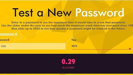 Сколько времени понадобится программе-«взломщице», чтобы узнать ваш пароль? 