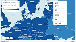 Беларусь заняла 66 место по скорости интернета в мире Беларусь заняла 66 место по скорости интернета в мире