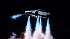 Tesla показала Roadster: спорткар летает, делает сальто и ездит вверх колёсами