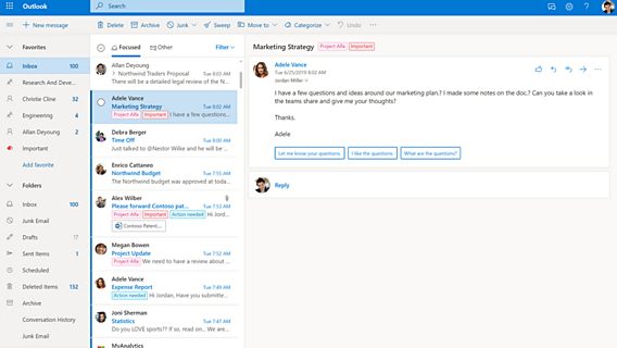 Microsoft анонсировала редизайн и новые функции веб-версии Outlook 