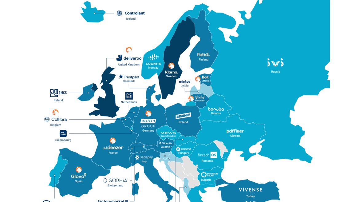 В Беларуси лидирует Banuba. Карта европейских стартапов с самыми большими инвестициями